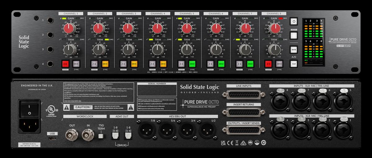 SSL (Solid State Logic) PURE DRIVE OCTO 話筒放大器